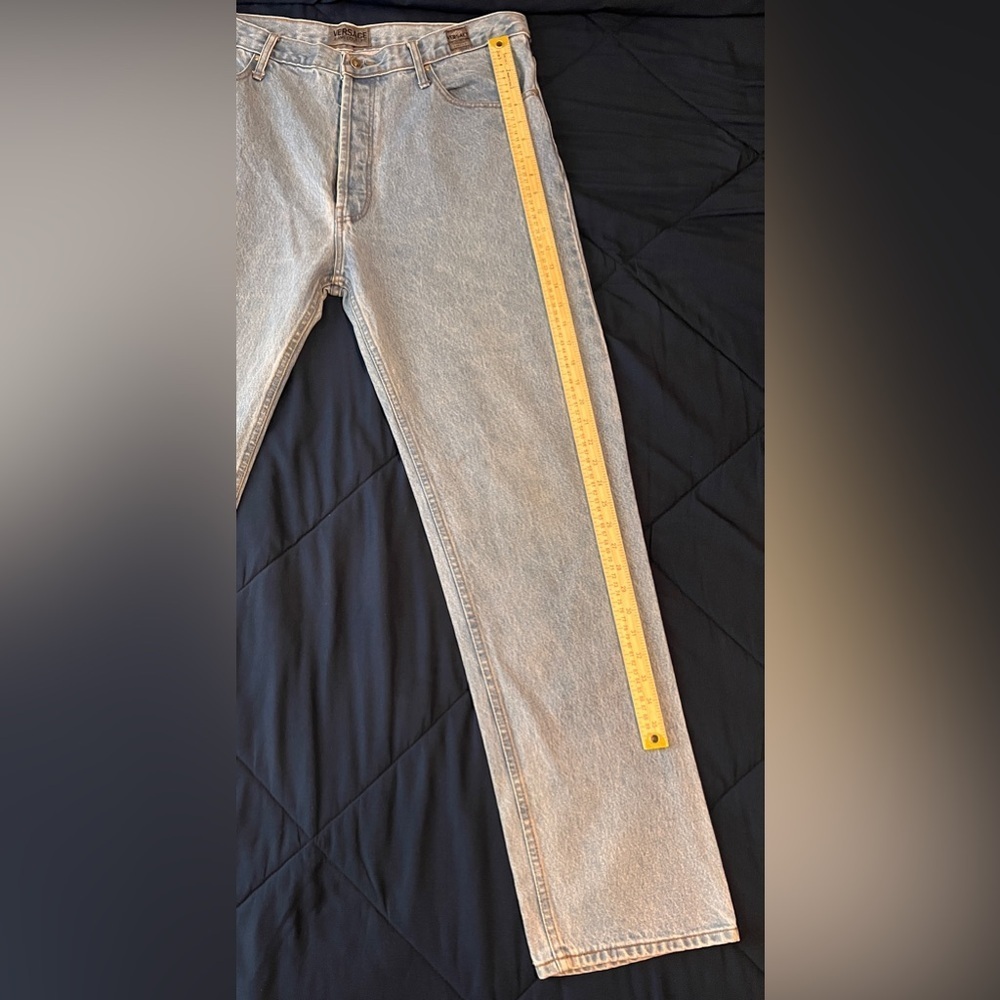 Versace Light Blue Denim Jeans couture - Picture 5 of 9